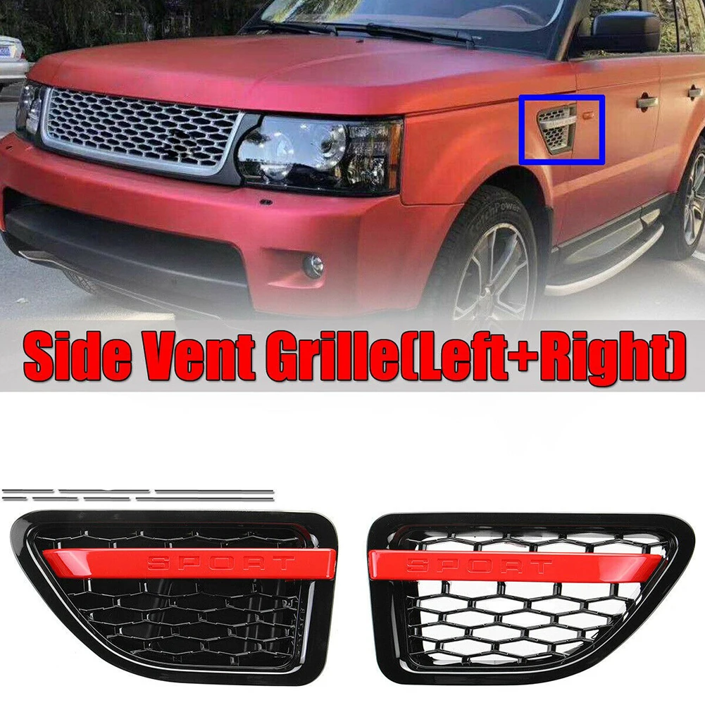 Gloss Black Grille And Side Vents With Red Trim For Range Rover Sport 05-09 Black&Red High Quality ABS Plastic Side Vent Grille
Gloss Black Grille And Side Vents With Red Trim For Range Rover Sport 05-09 Black&Red High Quality ABS Plastic Side Vent Grille