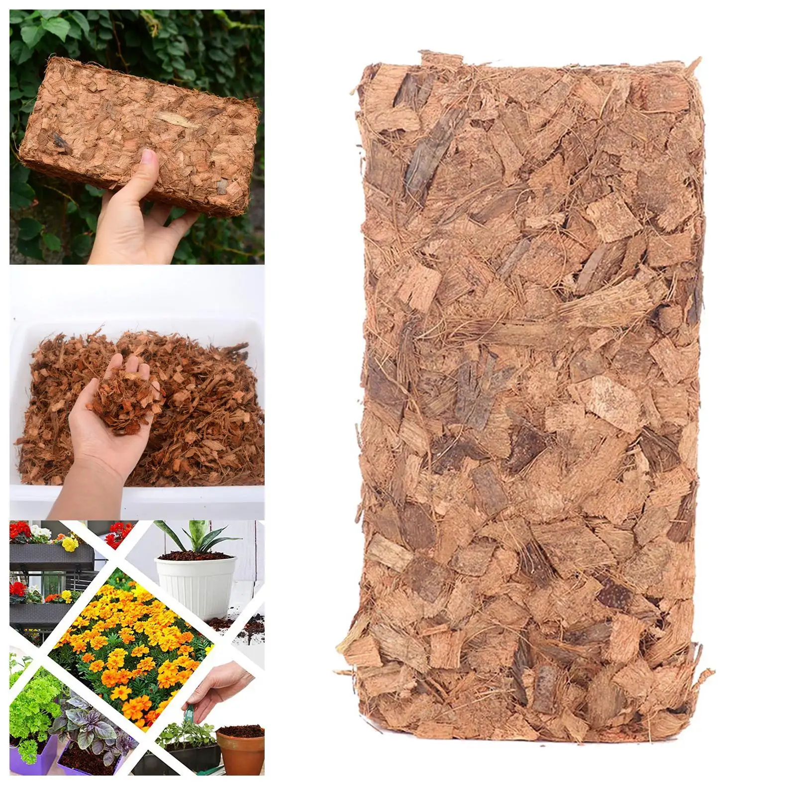 

500 г кокосовый кирпич, торф для выращивания в органических горшках, натуральная почва для растений, питательная кровать для комнатных растений