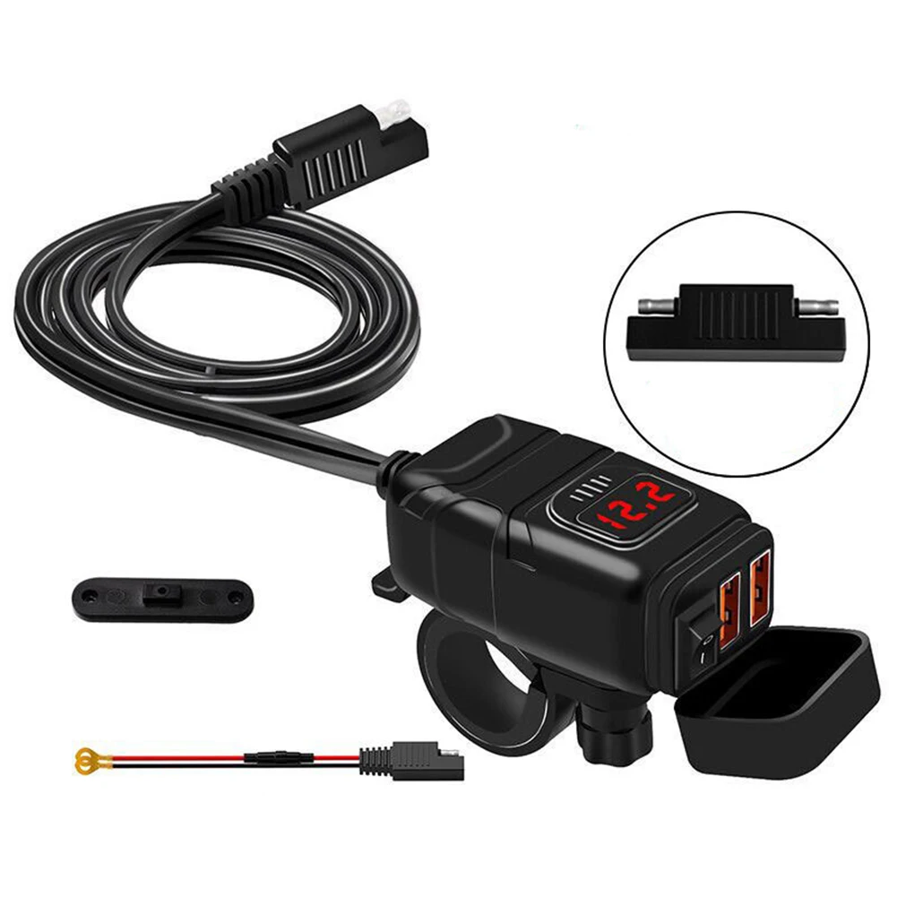 Adapter Quick Charger Adapter DC 12V Dual USB Fast Charger Motorcycle Protection Voltmeter Waterproof 1 Set New
Adapter Quick Charger Adapter DC 12V Dual USB Fast Charger Motorcycle Protection Voltmeter Waterproof 1 Set New