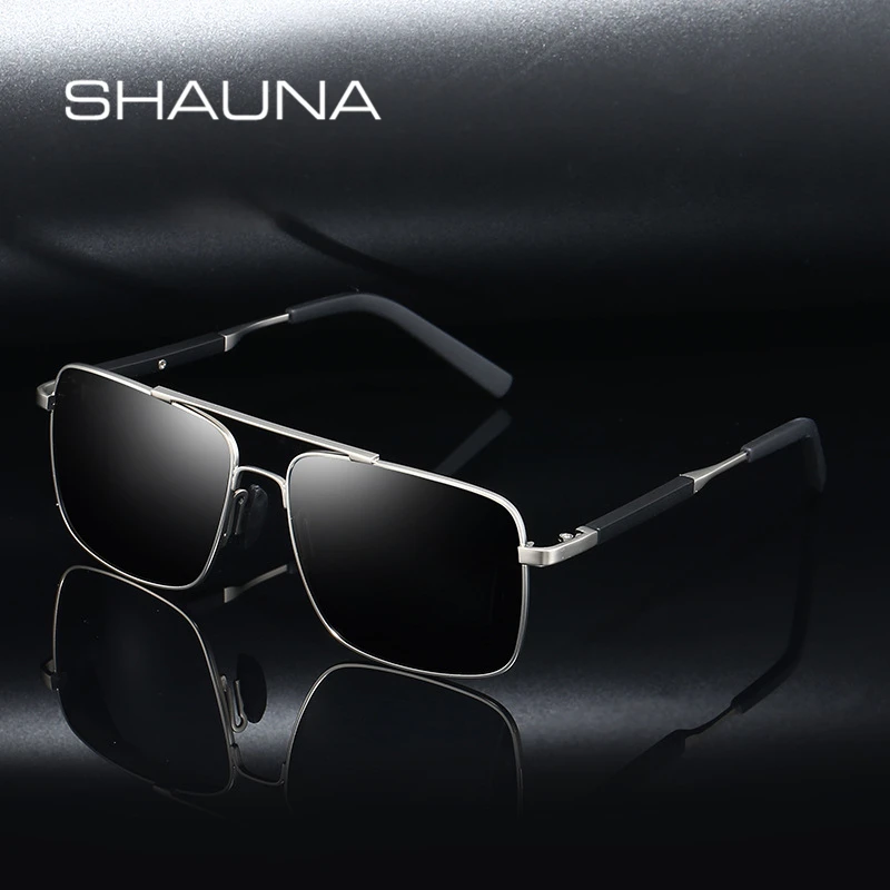 

SHAUNA 2020 New Fashion Men Classic Polarized Sunglasses Vintage Trending Men UV Protection Pilot Driving Glasses Shade