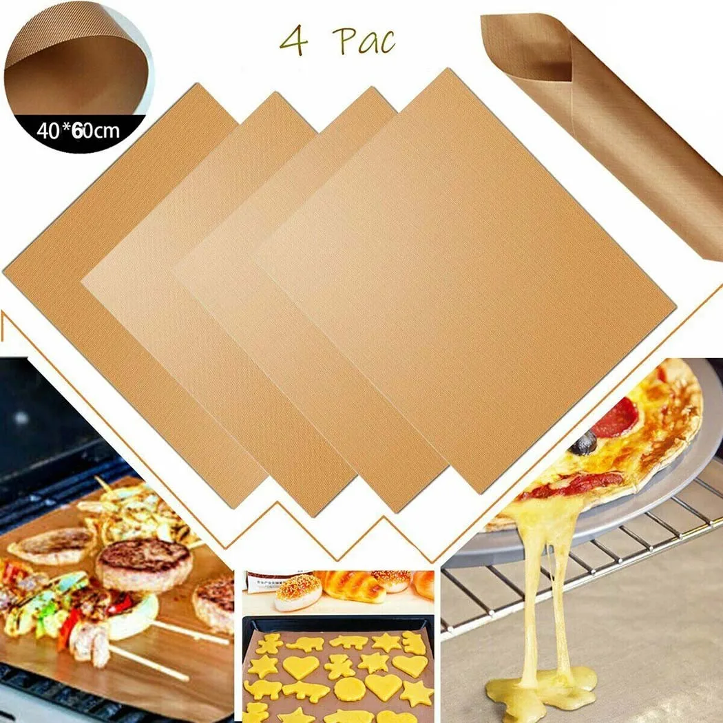 4pcs BBQ Grill Mat Baking Mat BBQ Tools Cooking Grilling Pad Brown Baking Pad Baking Tray Mat Heat Resistance BBQ Kitchen Supply
4pcs BBQ Grill Mat Baking Mat BBQ Tools Cooking Grilling Pad Brown Baking Pad Baking Tray Mat Heat Resistance BBQ Kitchen Supply