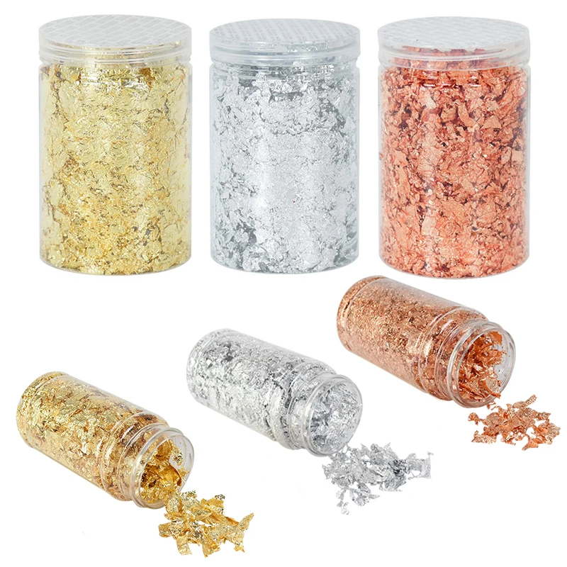 1bottle Gold Silver Copper Foil Paper Glitters Confetti Gilding DIY Nail Art Painting Material Imitation Leaf Sheets Bulk Paper
1bottle Gold Silver Copper Foil Paper Glitters Confetti Gilding DIY Nail Art Painting Material Imitation Leaf Sheets Bulk Paper