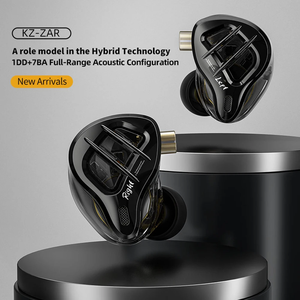 Металлические наушники KZ зар 1DD + 7BA, гибридные Hi-Fi наушники-вкладыши с монитором, Спортивная гарнитура с шумоподавлением
Металлические наушники KZ зар 1DD + 7BA, гибридные Hi-Fi наушники-вкладыши с монитором, Спортивная гарнитура с шумоподавлением
