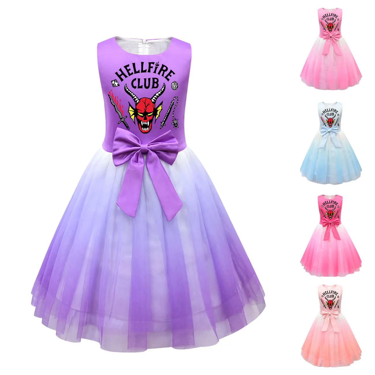 Girls Stranger Things 4 Dress Hellfire Club Ullzang Eleven Costumes Clothes Kids Tulle Bow Sleeveless Birthday Party Dresses
Girls Stranger Things 4 Dress Hellfire Club Ullzang Eleven Costumes Clothes Kids Tulle Bow Sleeveless Birthday Party Dresses