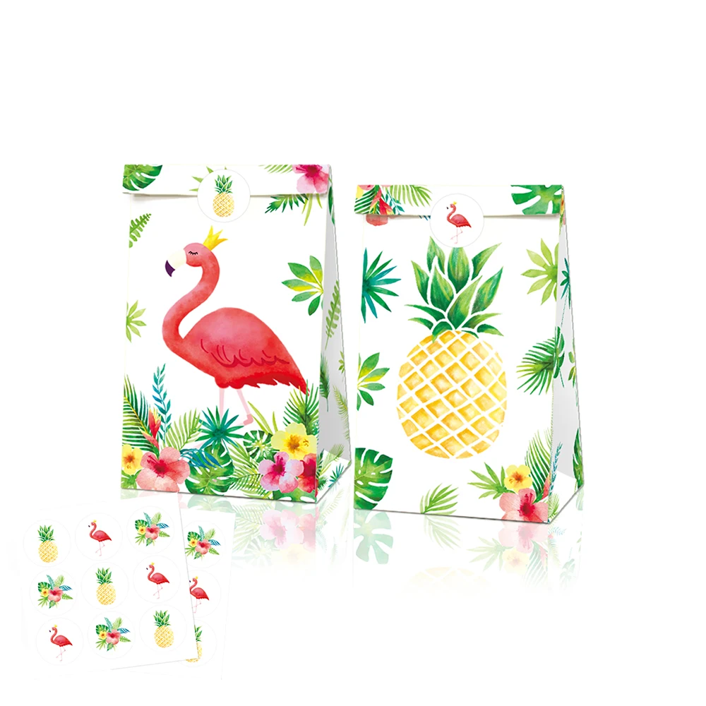 LB035 12pcs Summer Hawaii Fruit Pineapple Bithday Party Gift Bags with Sticker Cartoon Flamingo Party Cookies Kraft Paper Bag
LB035 12pcs Summer Hawaii Fruit Pineapple Bithday Party Gift Bags with Sticker Cartoon Flamingo Party Cookies Kraft Paper Bag