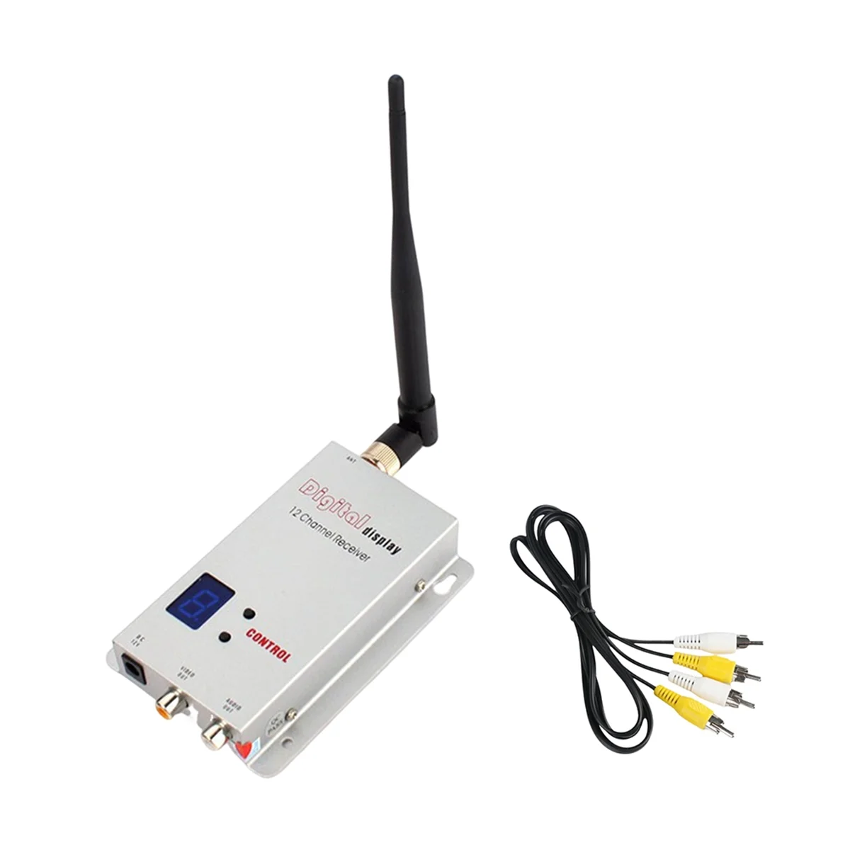 FPV 1.2G 1.3G VRX 12-канальный видеоприемник с цифровым дисплеем -92 дБм для модели Drone RC