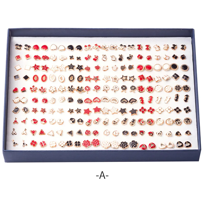 100Pcs/Set Various Plastic Geometric Earrings for Women Inlaid Crystal Rubber Hypoallergenic Earring Female Everyday Accessories
100Pcs/Set Various Plastic Geometric Earrings for Women Inlaid Crystal Rubber Hypoallergenic Earring Female Everyday Accessories