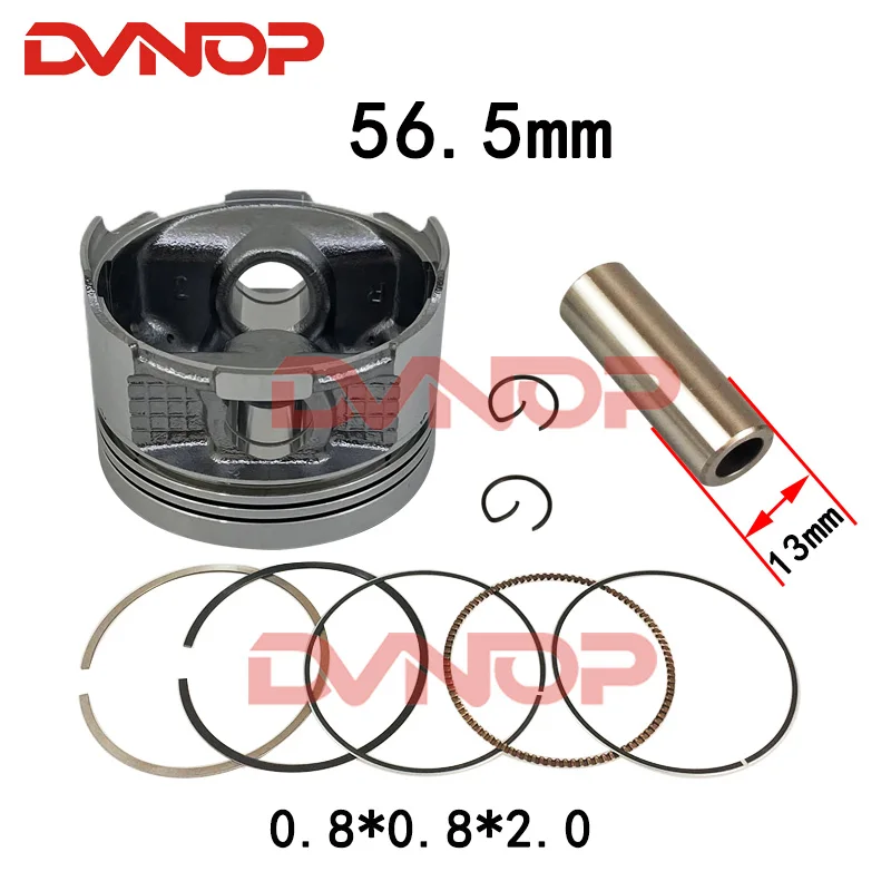 Motorcycle 56.5 mm Piston 13 mm Pin Ring 0.8*0.8*2.0mm Set For CG125 ZJ125 CG ZJ 125 Egine Spare Parts
Motorcycle 56.5 mm Piston 13 mm Pin Ring 0.8*0.8*2.0mm Set For CG125 ZJ125 CG ZJ 125 Egine Spare Parts