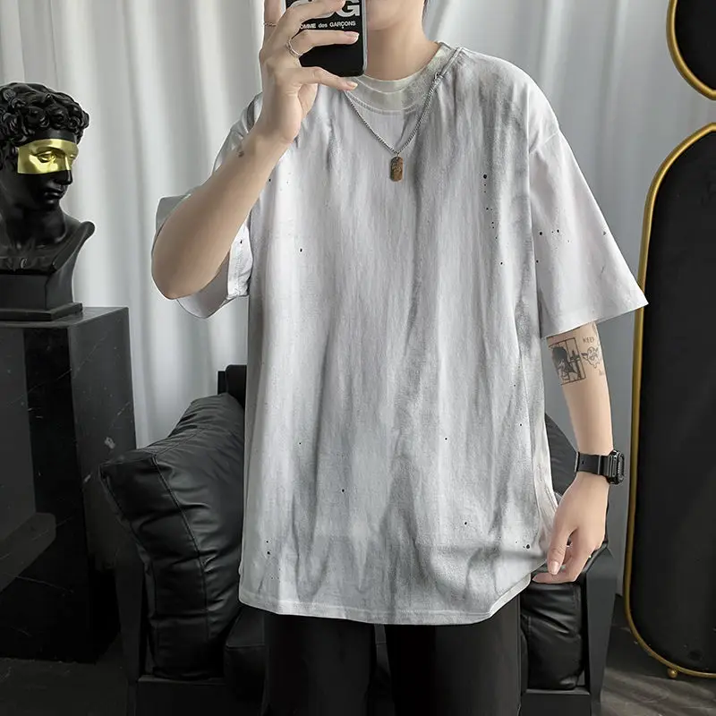 Hip Hop Cool Streetwear Tie Dye Print Necklace 2022 Casual Fitted Short Sleeve T Shirt Men Summer Harajuku Fashion Oversized Top
Hip Hop Cool Streetwear Tie Dye Print Necklace 2022 Casual Fitted Short Sleeve T Shirt Men Summer Harajuku Fashion Oversized Top