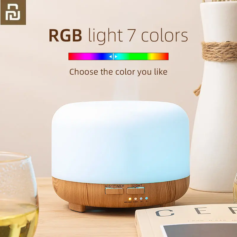 YOUPIN Electric Aroma Diffuser Air Freshener Cars 500ML Ultrasonic Cool Mist Maker Fogger LED Essential Oil Diffuser Timerable
YOUPIN Electric Aroma Diffuser Air Freshener Cars 500ML Ultrasonic Cool Mist Maker Fogger LED Essential Oil Diffuser Timerable