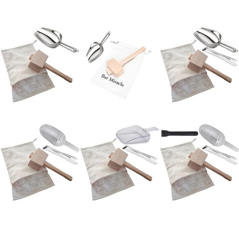 New Ice Mallet and Ice Bag Wood Hammer and Cotton Linen Bag for Crushed Ice Bartender Kit & Bar Tools Kitchen Accessories
New Ice Mallet and Ice Bag Wood Hammer and Cotton Linen Bag for Crushed Ice Bartender Kit & Bar Tools Kitchen Accessories