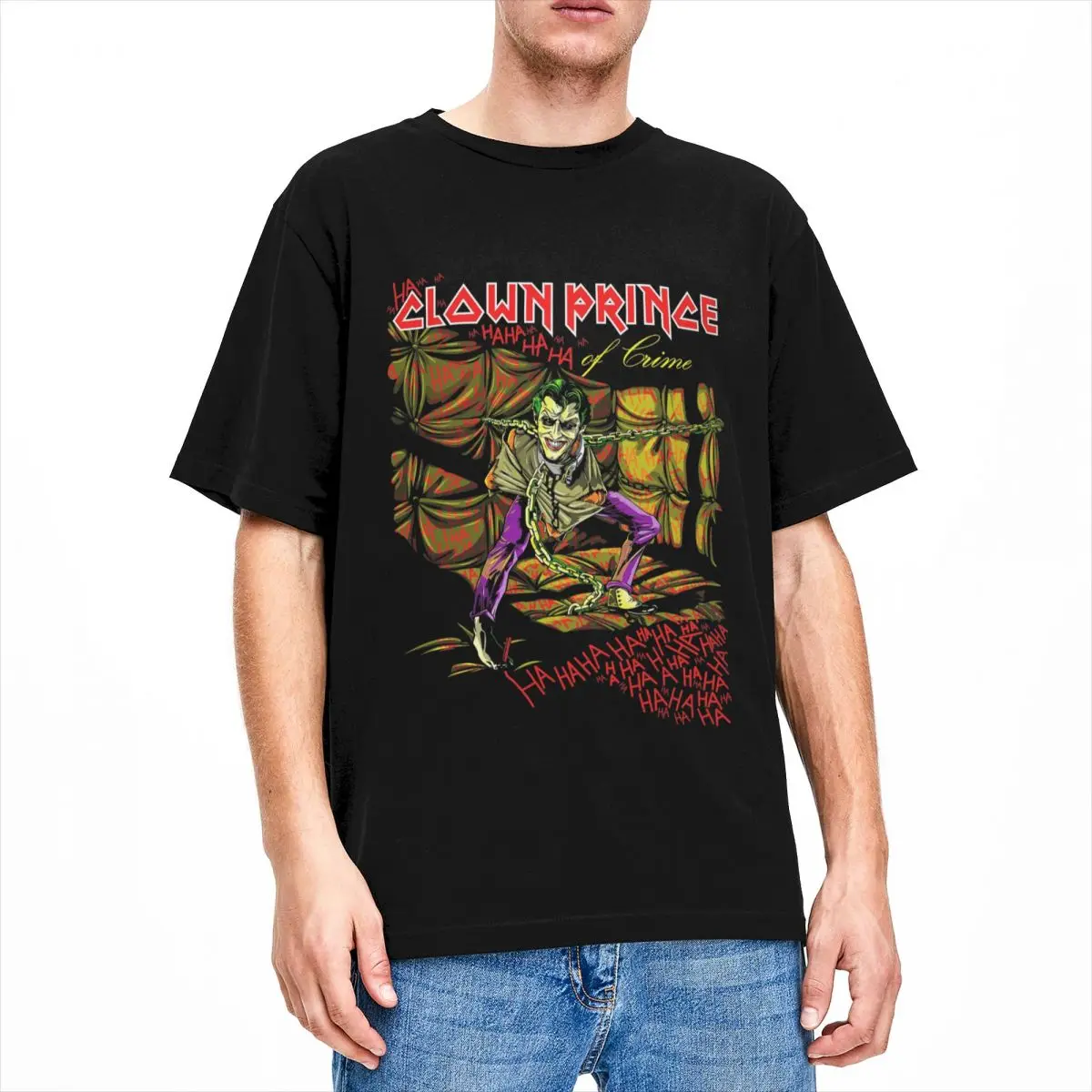 Men Women's T-Shirts Joker Clown Prince Stuff Vintage 100% Cotton Short Sleeve T Shirts Round Collar Tops All Seasons
Men Women's T-Shirts Joker Clown Prince Stuff Vintage 100% Cotton Short Sleeve T Shirts Round Collar Tops All Seasons