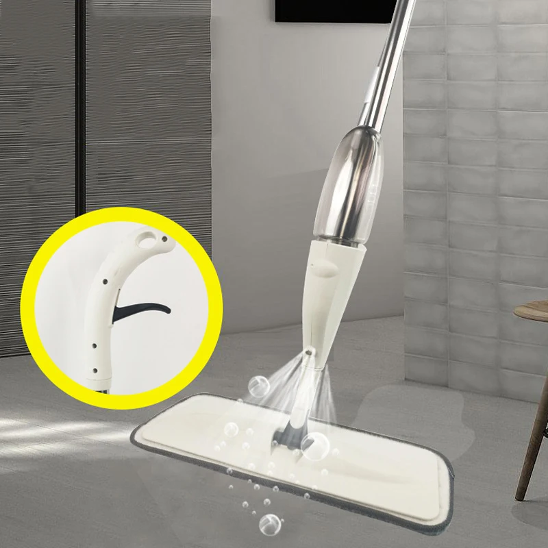 Squeeze Spray Mop Lazy Floor Mops with Microfiber Pads Dry Wet For Household Kitchen Cleaning Tools
Squeeze Spray Mop Lazy Floor Mops with Microfiber Pads Dry Wet For Household Kitchen Cleaning Tools