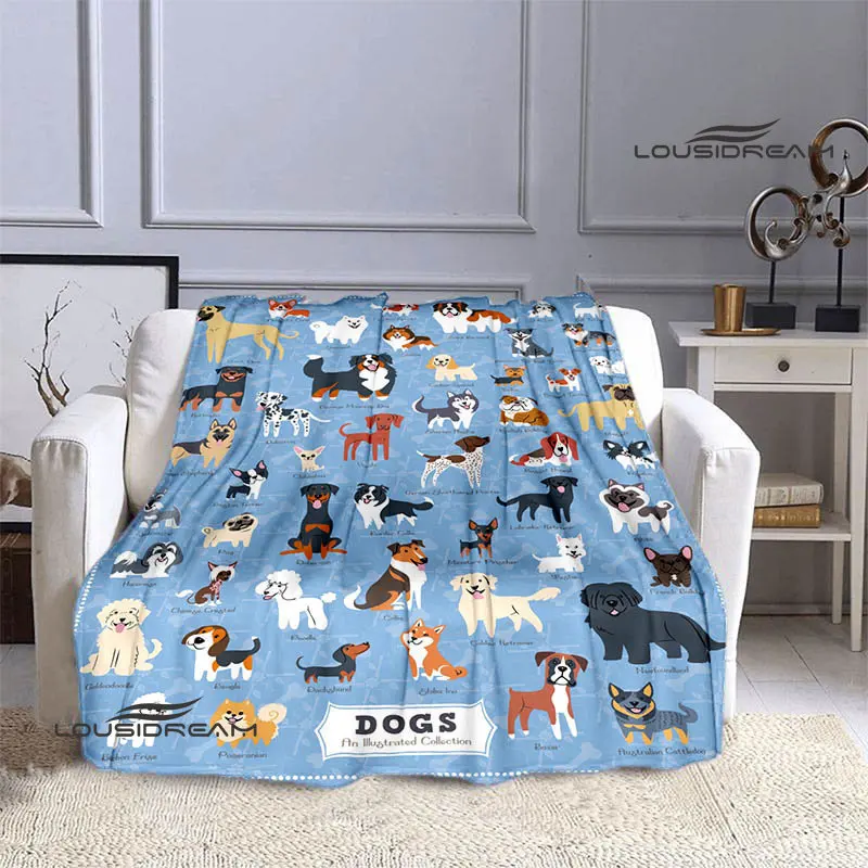Cute puppy printed blanket Children's warmth, beautiful flange soft and comfortable home travel bed blanket birthday gift
Cute puppy printed blanket Children's warmth, beautiful flange soft and comfortable home travel bed blanket birthday gift