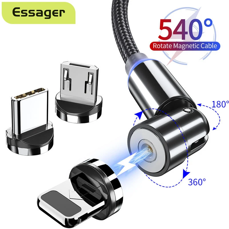 Essager 540 Rotate Magnetic Cable Fast Charge Micro USB Type C Cable For iPhone 12 11 Pro Xiaomi USB C Magnet Charger Wire Cord
Essager 540 Rotate Magnetic Cable Fast Charge Micro USB Type C Cable For iPhone 12 11 Pro Xiaomi USB C Magnet Charger Wire Cord