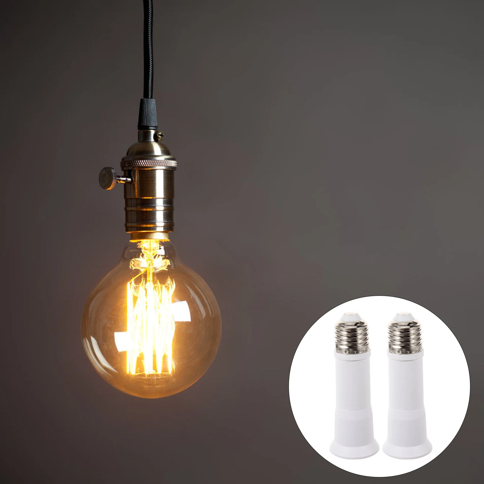 2 Pcs E27 Retractable Lamp Head Plug Converter Light Base Bulb Extender Socket Extension
2 Pcs E27 Retractable Lamp Head Plug Converter Light Base Bulb Extender Socket Extension