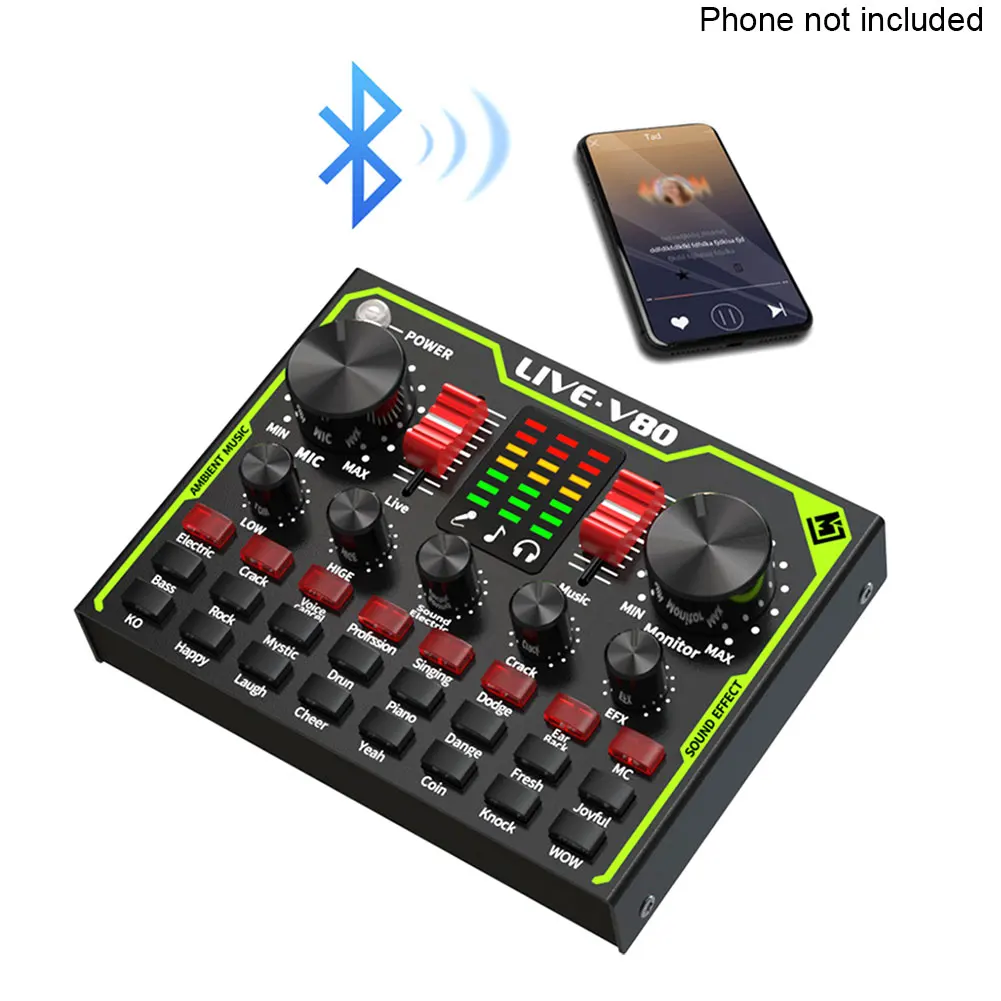 Voice Changer Gaming Noise Reduction Real Time Live Sound Card Broadcasting Mixer Board -compatible Multiple Effects
Voice Changer Gaming Noise Reduction Real Time Live Sound Card Broadcasting Mixer Board -compatible Multiple Effects