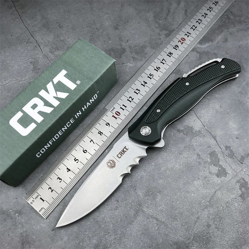 

Складной карманный нож CRKT 2402 с шарикоподшипником, 3,81 дюйма, 8Cr13Mov, зубчатое лезвие 6061 T6, алюминиевая ручка с зажимом, ножи для выживания для повседневного использования