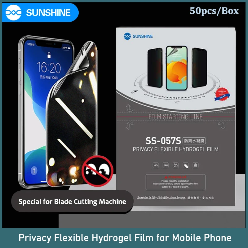 SUNSHINE Privacy Hydrogel Movies Sheets for SS 890C Screen Protector Machine Mobile Phone Anti Spy Film for iPhone 14 13 12 11
SUNSHINE Privacy Hydrogel Movies Sheets for SS 890C Screen Protector Machine Mobile Phone Anti Spy Film for iPhone 14 13 12 11