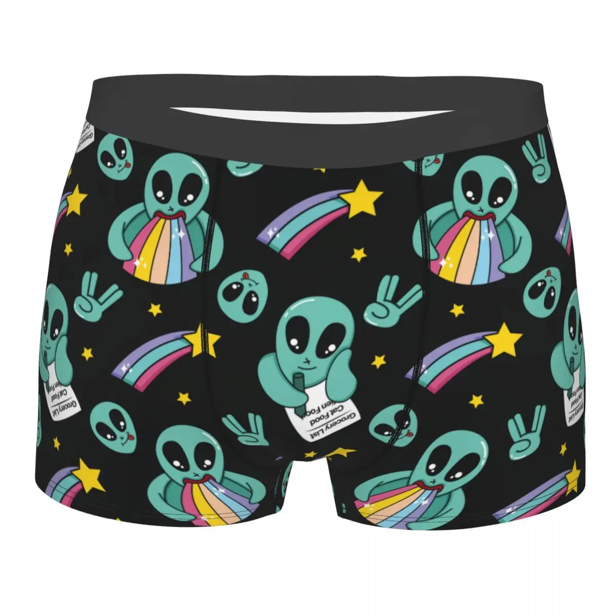 Man Colorful Cute Alien And Rainbow Boxer Shorts Panties Soft Underwear Male Humor Underpants
Man Colorful Cute Alien And Rainbow Boxer Shorts Panties Soft Underwear Male Humor Underpants