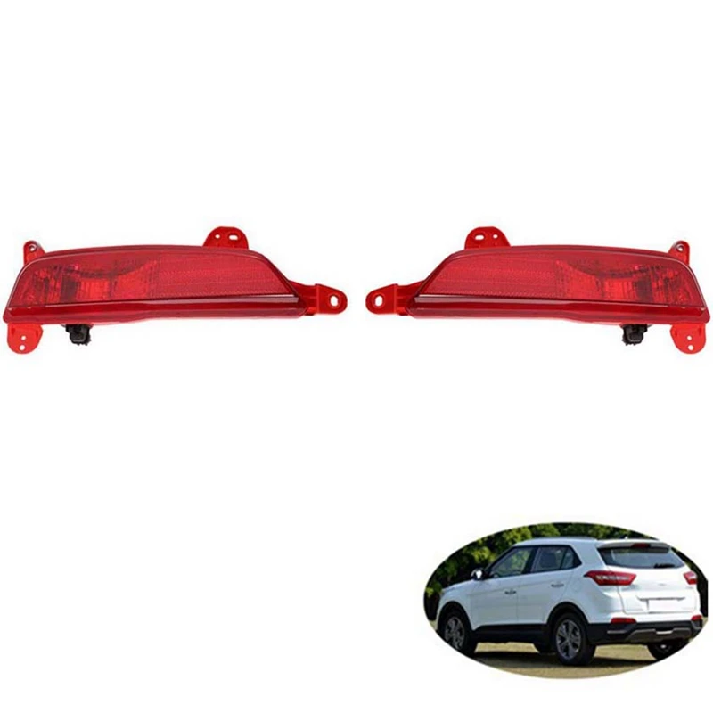 1Pair Car Rear Bumper Fog Light Parking Warning Reflector Taillights For Hyundai Ix25 Creta 2015 2016
1Pair Car Rear Bumper Fog Light Parking Warning Reflector Taillights For Hyundai Ix25 Creta 2015 2016