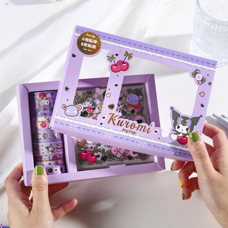 Cute Sanrio Kuromi Sticker Tape Gift Box Sticker Originality Pochacco Kuromi Hello Kitty Sticker
Cute Sanrio Kuromi Sticker Tape Gift Box Sticker Originality Pochacco Kuromi Hello Kitty Sticker