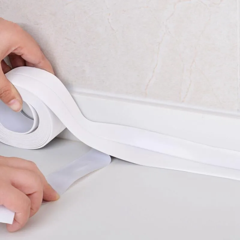 3.2m Caulk Strip For Bathtub Bathroom Caulk Tape Self Adhesive White PVC Waterproof Sealing Tape Edge Protector For Kitchen Bath
3.2m Caulk Strip For Bathtub Bathroom Caulk Tape Self Adhesive White PVC Waterproof Sealing Tape Edge Protector For Kitchen Bath