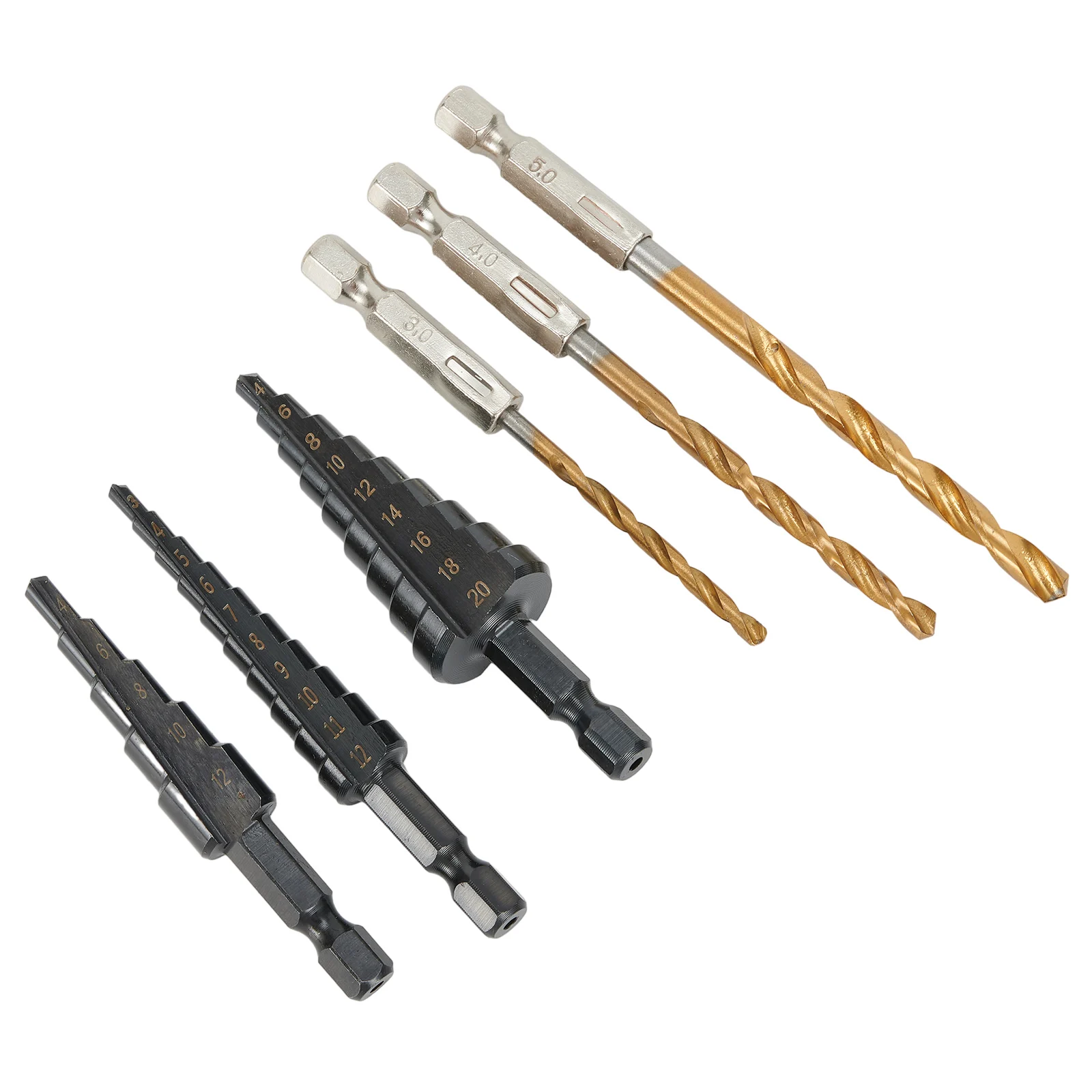 Hole Cutter Core Bit Drill Bit Step Drill Bits 3-12mm 4-12mm 4-20mm High Speed Steel Nitrogen Coated Straight Groove
Hole Cutter Core Bit Drill Bit Step Drill Bits 3-12mm 4-12mm 4-20mm High Speed Steel Nitrogen Coated Straight Groove