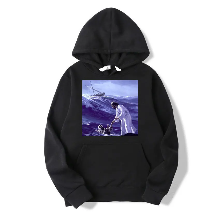 Vintage Jesus Graphic Print Hoodie Harajuku Men's / Women's Oversized Hooded Sweatshirt Street Women's Casual Sweatshirt
Vintage Jesus Graphic Print Hoodie Harajuku Men's / Women's Oversized Hooded Sweatshirt Street Women's Casual Sweatshirt