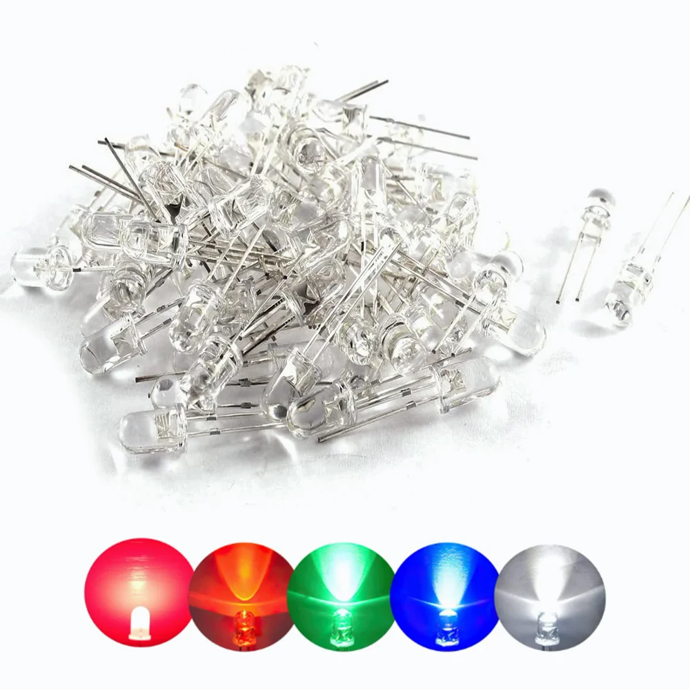 200PCS Led Diode 5mm Clear Bright Multicolor Individual Light Emitting Diodes Assortment Kit Red/Green/Blue/Yellow/White/Orange
200PCS Led Diode 5mm Clear Bright Multicolor Individual Light Emitting Diodes Assortment Kit Red/Green/Blue/Yellow/White/Orange