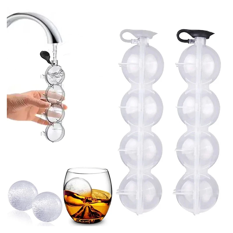 4 Hole Ice Cube Makers Round Ice Hockey Mold Whisky Cocktail Vodka Ball Ice Mould Bar Party Kitchen Ice Box Ice Cream Maker Tool
4 Hole Ice Cube Makers Round Ice Hockey Mold Whisky Cocktail Vodka Ball Ice Mould Bar Party Kitchen Ice Box Ice Cream Maker Tool