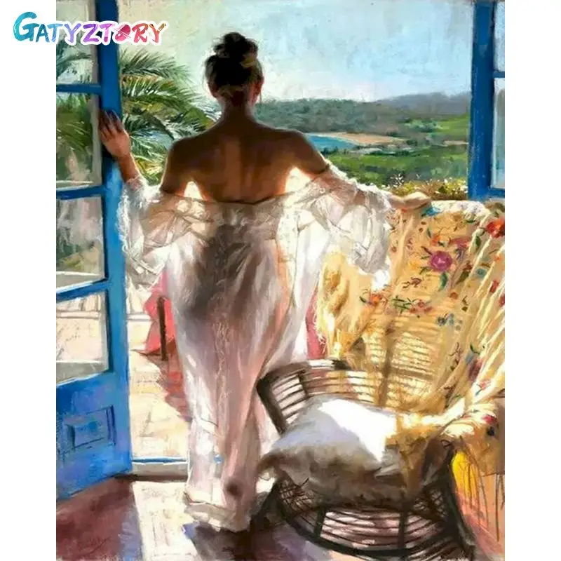 GATYZTORY DIY Painting By Number Girl Drawing On Canvas HandPainted Art Gift DIY Pictures By Number Portrait Kits Home Decor
GATYZTORY DIY Painting By Number Girl Drawing On Canvas HandPainted Art Gift DIY Pictures By Number Portrait Kits Home Decor