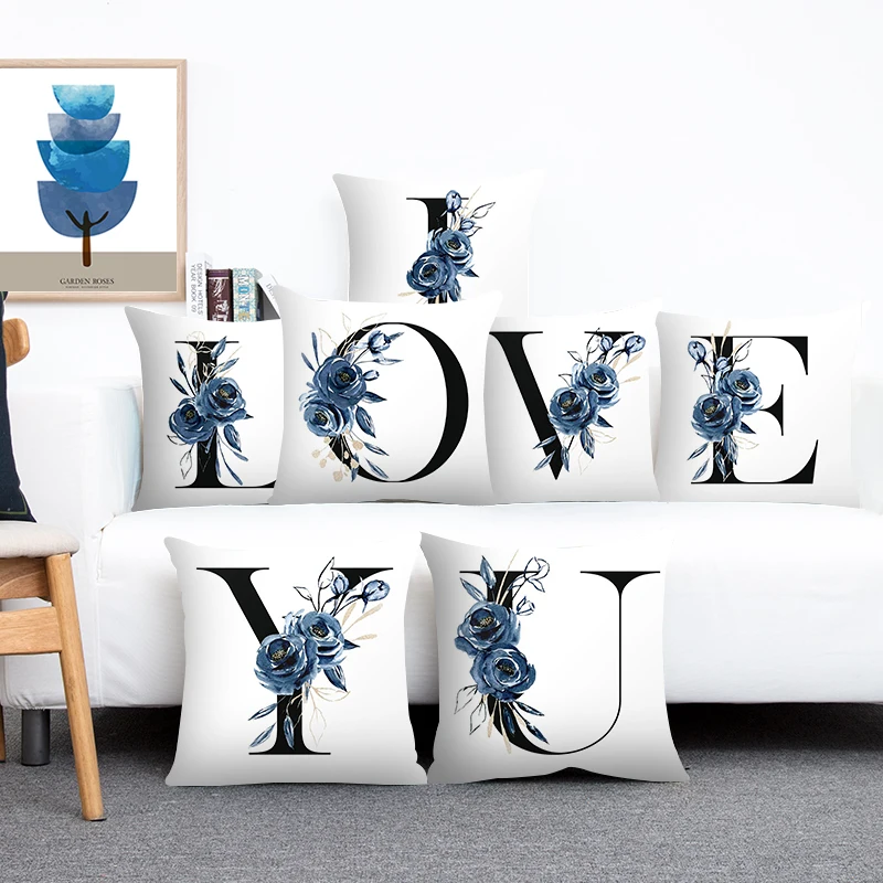 Elife Blue Flower Alphabet Printed Decorative Pillowcase for Sofa Cushion Cover Home Decor Polyester Cotton Pillow Case 45*45cm
Elife Blue Flower Alphabet Printed Decorative Pillowcase for Sofa Cushion Cover Home Decor Polyester Cotton Pillow Case 45*45cm
