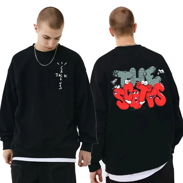 Cactus Jack Double Sided Print Pullover Men Women Travis Scott The Scotts Hip Hop Oversized Pullovers Man Crewneck Sweatshirts
Cactus Jack Double Sided Print Pullover Men Women Travis Scott The Scotts Hip Hop Oversized Pullovers Man Crewneck Sweatshirts