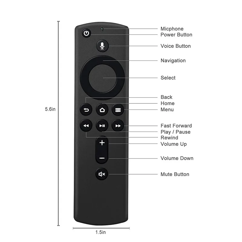 ABS Замена для AMAZON второго поколения L15B83H Bluetooth беспроводной голосовой пульт дистанционного управления
ABS Замена для AMAZON второго поколения L15B83H Bluetooth беспроводной голосовой пульт дистанционного управления
