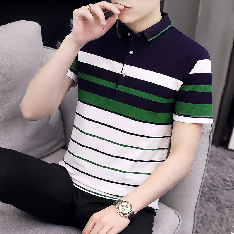 Clothes Polo Mens Cotton Classic Strip Polo Shirt Men Business Casual Short Sleeve Fashion Tops&Tees Polo Men Polo Hombres
Clothes Polo Mens Cotton Classic Strip Polo Shirt Men Business Casual Short Sleeve Fashion Tops&Tees Polo Men Polo Hombres