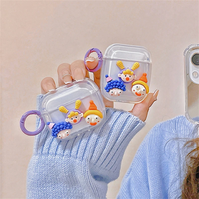 Прозрачный чехол в Корейском стиле с забавным 3D рисунком для AirPods Pro 3 2 1, чехол для наушников, прозрачный мягкий силиконовый защитный чехол, ч...
Прозрачный чехол в Корейском стиле с забавным 3D рисунком для AirPods Pro 3 2 1, чехол для наушников, прозрачный мягкий силиконовый защитный чехол, ч...