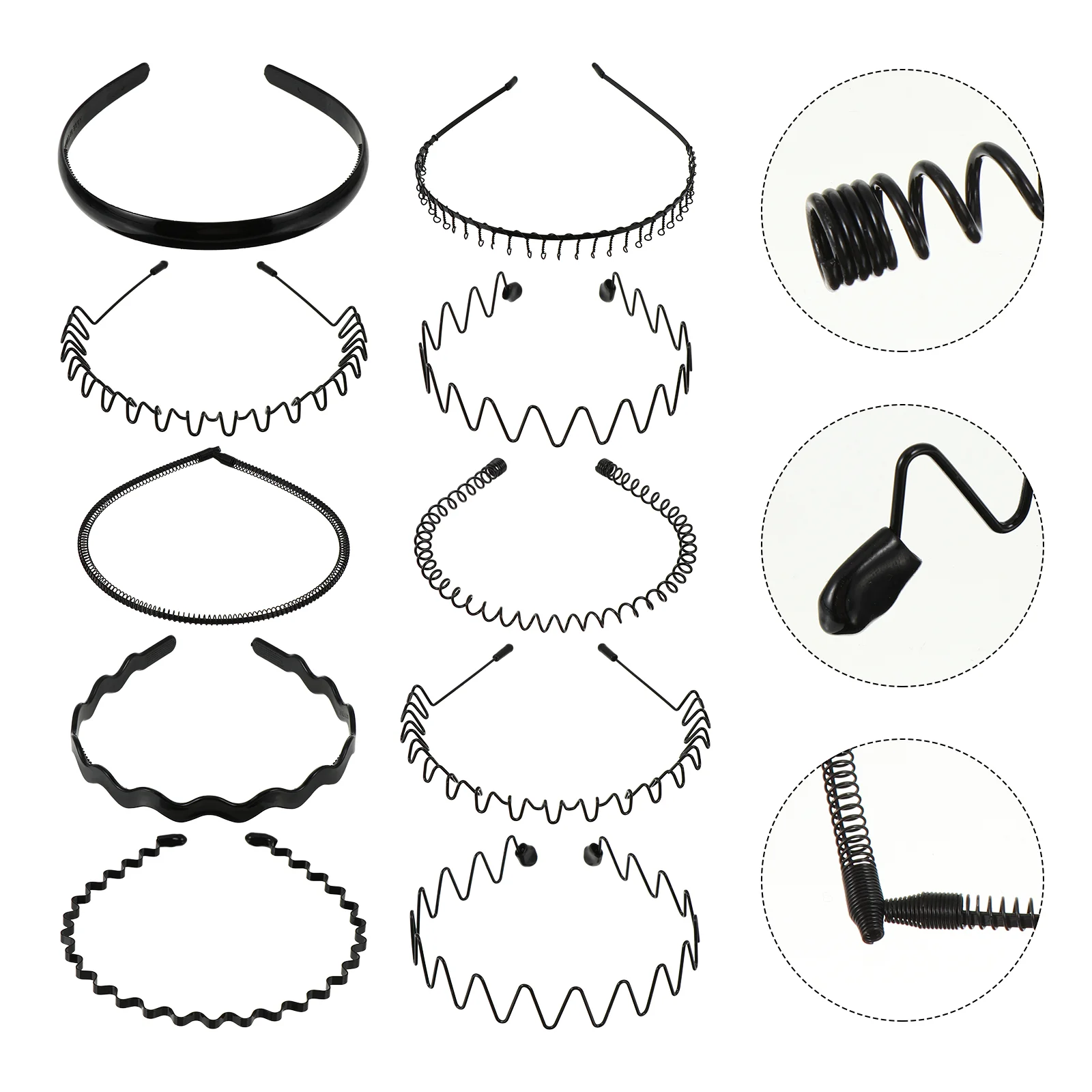 10 Pcs Wavy Headband Metal Hair Clips Fashion Accessories Wave Hairband Men Women
10 Pcs Wavy Headband Metal Hair Clips Fashion Accessories Wave Hairband Men Women