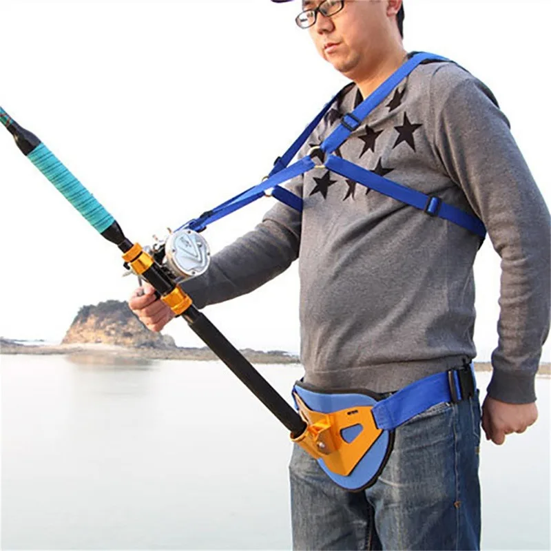 

Professional Fishing Vests Stand Up Fighting Belt Shoulder Back Harness for Big Fish Sea Fishing Accessories