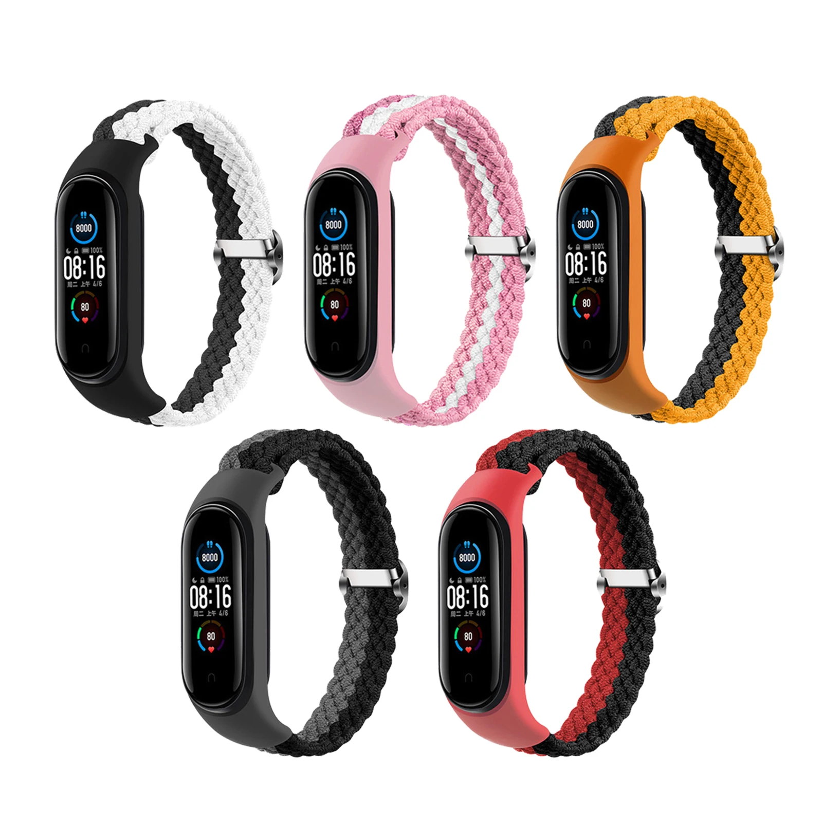 Плетеный ремешок для смарт-часов Xiaomi MiBand 3/4/5/6/NFC, регулируемый эластичный ремешок, браслет, смарт-Аксессуары
Плетеный ремешок для смарт-часов Xiaomi MiBand 3/4/5/6/NFC, регулируемый эластичный ремешок, браслет, смарт-Аксессуары
