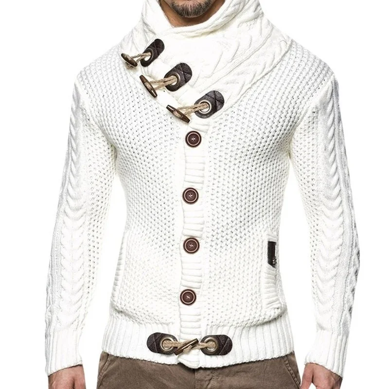 New Autumn Winter Men's Sweater Long Sleeve High Neck Slim Fit Knitted Sweater Male Fashion Knitted Sweater Mens Cardigan 2022
New Autumn Winter Men's Sweater Long Sleeve High Neck Slim Fit Knitted Sweater Male Fashion Knitted Sweater Mens Cardigan 2022