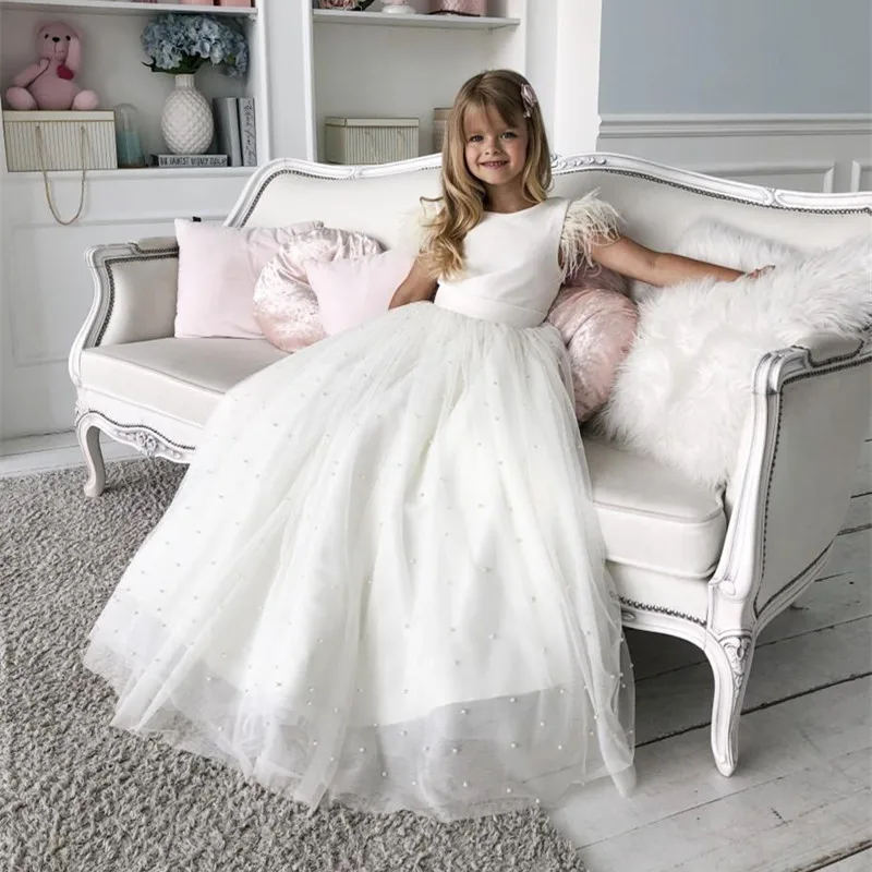 Flower Girl Dress with Flowers Ribbons for Girls Tulle Dresses Birthday Party Wedding Ceremonious Kid Girl Clothes Gown for Kids
Flower Girl Dress with Flowers Ribbons for Girls Tulle Dresses Birthday Party Wedding Ceremonious Kid Girl Clothes Gown for Kids