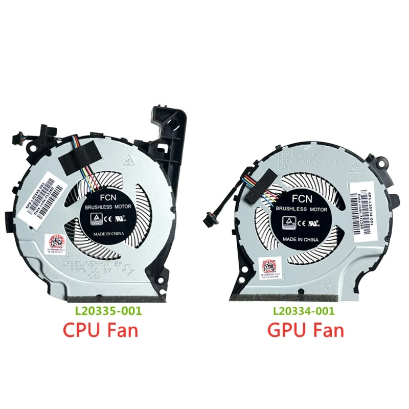 

Laptop CPU GPU Cooling Fan For HP Pavilion 15-CX CX0049NR CX0071 CX0061 L20334 L20335-001 TPN-C133 Laptop Cooler fan Radiator