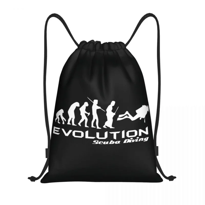 

Evolution Of Scuba Diving Drawstring Backpack Bags Lightweight Underwater Dive Diver Gift Gym Sports Sackpack Sacks Shopping