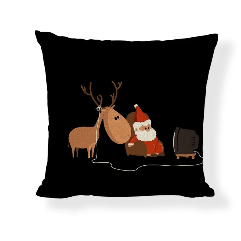 Fashion Christmas Linen Pillowcase Red Series Santa Claus Pillow His Sofa Decoration Pillowcase 
Fashion Christmas Linen Pillowcase Red Series Santa Claus Pillow His Sofa Decoration Pillowcase