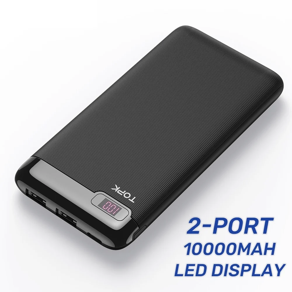 TOPK I1013 10000mAh Power BankProtable Charger LED External Battery Powerbank for iPhone Xiaomi Mi
TOPK I1013 10000mAh Power BankProtable Charger LED External Battery Powerbank for iPhone Xiaomi Mi