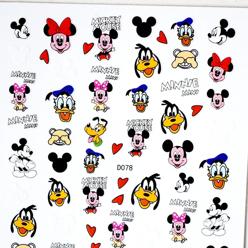 1PCS DIY Disney Cartoon Character Nail Art Sticker 3D Anime Self Adhesive Nail Slider Mickey Minnie Nail Art Decorative Decal
1PCS DIY Disney Cartoon Character Nail Art Sticker 3D Anime Self Adhesive Nail Slider Mickey Minnie Nail Art Decorative Decal