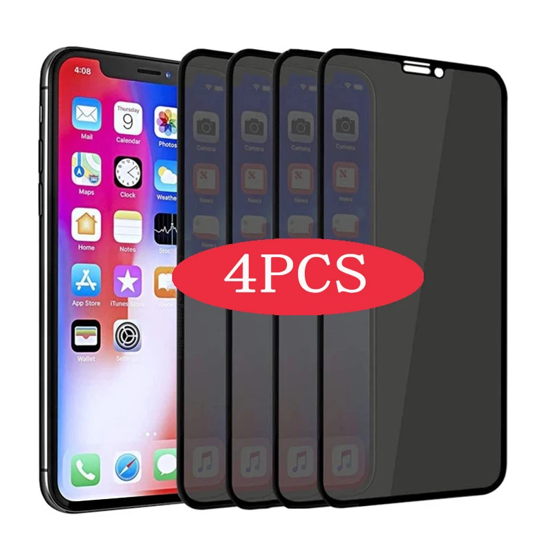1/2/4 Pcs Privacy Screen Protectors for IPhone 13 11 12 Pro Max Mini Anti-spy Protective Glass for IPhone XS Max XR X 7 8 Plus
1/2/4 Pcs Privacy Screen Protectors for IPhone 13 11 12 Pro Max Mini Anti-spy Protective Glass for IPhone XS Max XR X 7 8 Plus