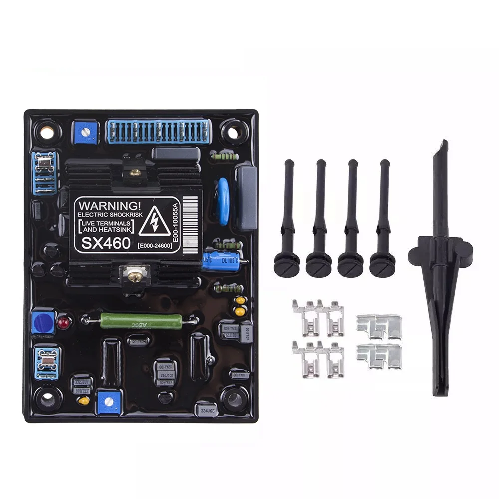 SX460 AVR Generator Automatic Voltage Regulator Stabilizer Diesel Electric Generator Engine Control Voltage Board Plate
SX460 AVR Generator Automatic Voltage Regulator Stabilizer Diesel Electric Generator Engine Control Voltage Board Plate
