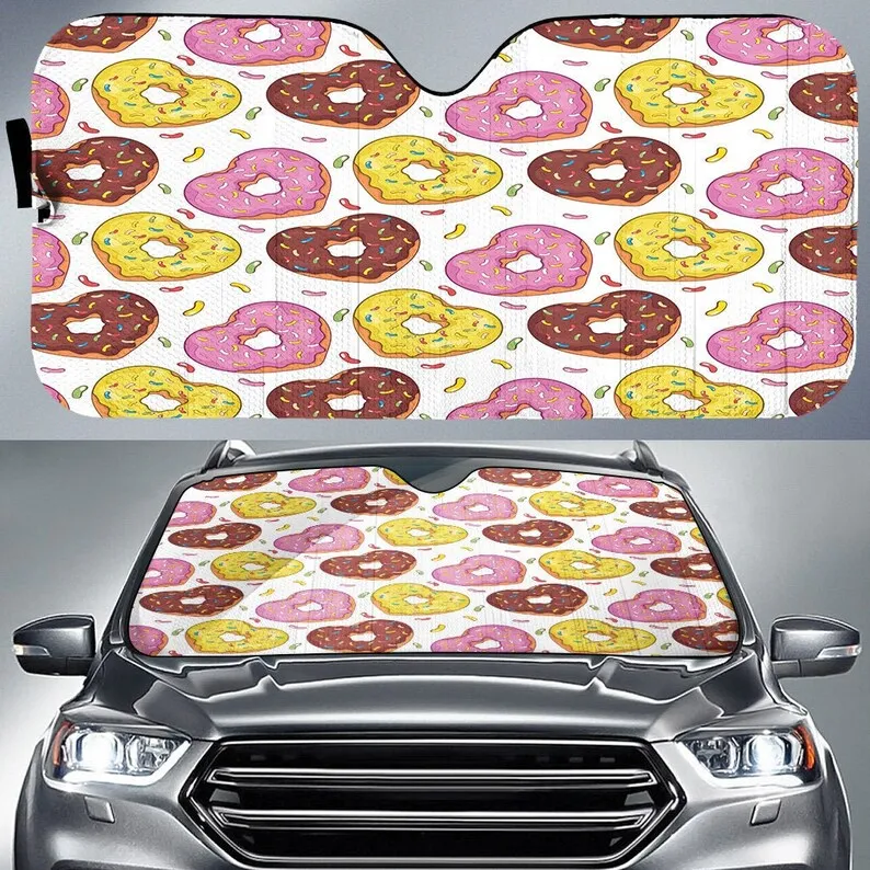 custom donut pattern car sunshade, colorful donut car decoration, auto parts, windshield sunshade
custom donut pattern car sunshade, colorful donut car decoration, auto parts, windshield sunshade